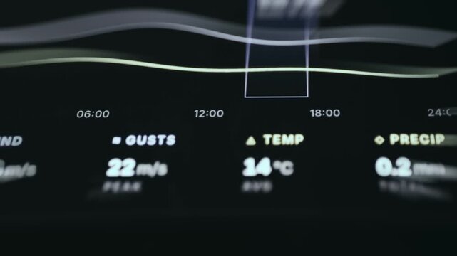 Dashboard displaying telemetry for wind turbine farm