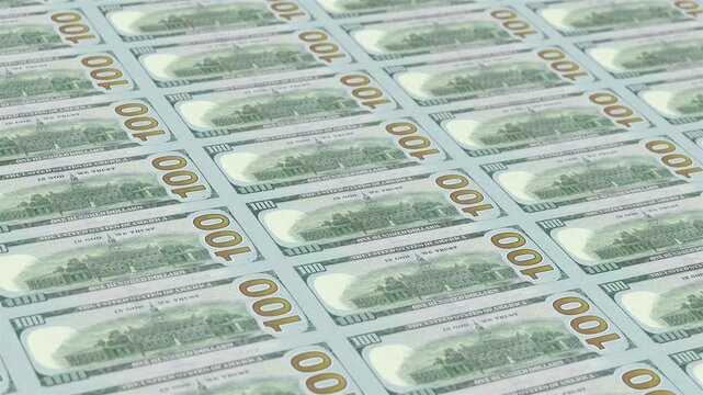100b Money Stack - Dollars Motion Graphics