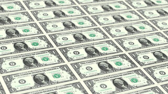 1 Money Stack - Dollars Motion Graphics