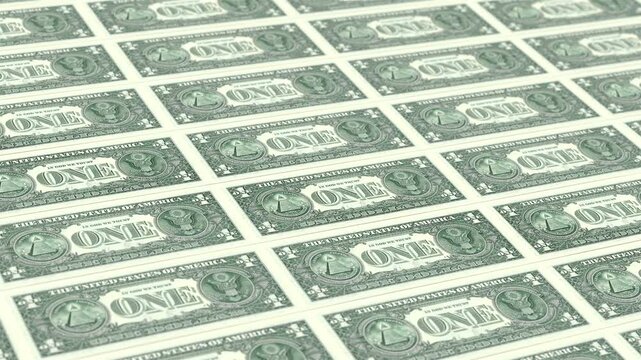 1b Money Stack - Dollars Motion Graphics