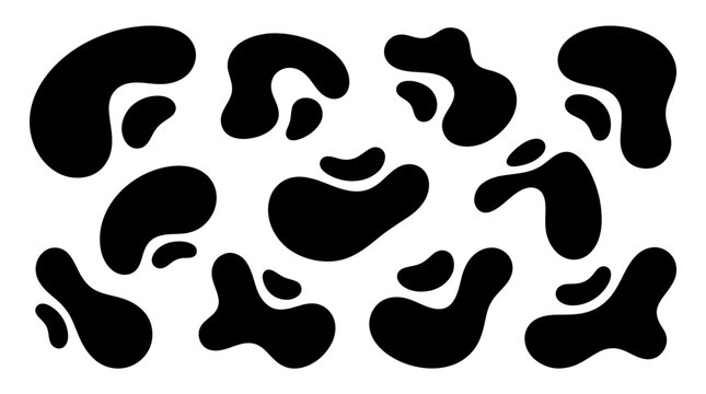 Black leopard spots pattern