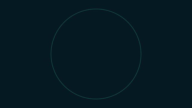 Minimalist loading circle animation on dark 4k background, for ui and, digital interface projects spinner