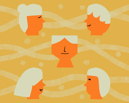 Concept of leadership, people networking and business management