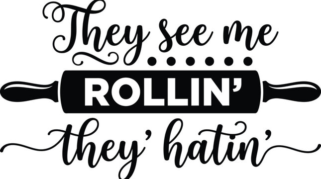 Funny rolling pin with quote
