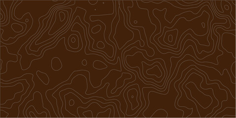 Abstract topographic map contour lines pattern in brown with topographic abstract geography elevation cartography background navigation topography © Samim islam