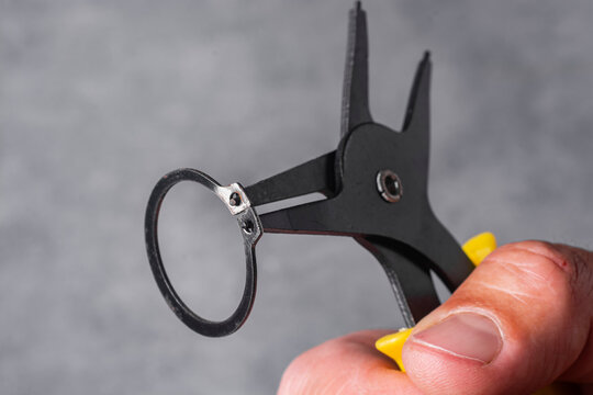 retaining ring removed with a puller