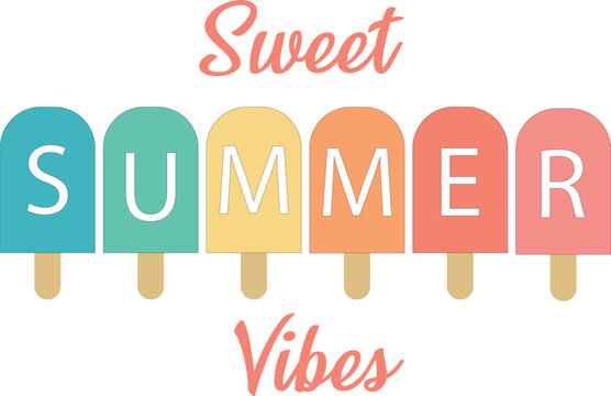 Hello Summer Vacation Ice Cream Popsicle Ice Lolly Gift Men Women Girls Kids T-Shirt