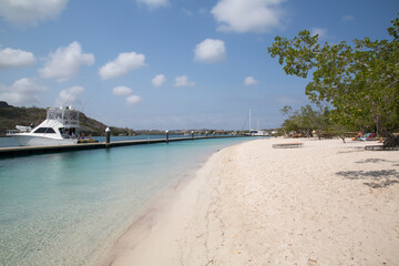 Fototapeta premium Barbara-Beach - Strand auf Curacao (Niederländische Antillen / Karibik)
