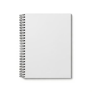 Blank spiral-bound notebook ready for writing and organizing notes