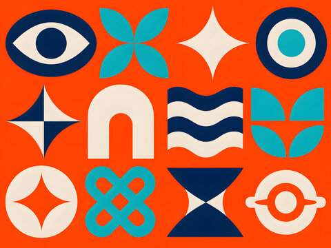 Dynamic Abstract Design with Vibrant Wavy Lines Creating a Colorful, Modern, and Flowing Visual Pattern on a Deep Blue Background