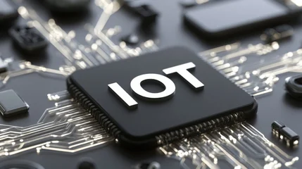 IoT Chip on Circuit Board © munirahsamsudin