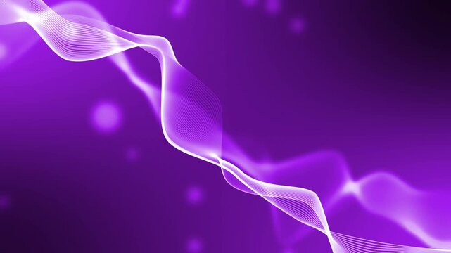 Abstract wavy light ribbons background animation, dynamic flowing lines and gradient animated