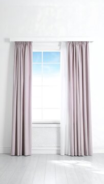 Window with Curtains.