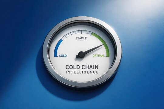 Cold chain intelligence gauge for temperature control and logistics monitoring