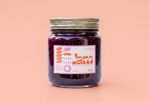 Jam Jar Label Mockup