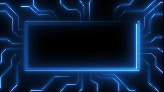 Digital Data moving on Circuit Board and CPU loop backgrounds. Computer Processing and organizing data. Abstract high tech Artificial intelligence data mining technology. Computer Processing..