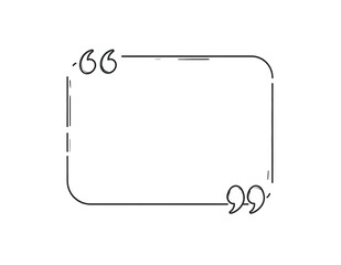 Fototapeta premium Minimal Hand Drawn Quote Frame on Light Gray Background
