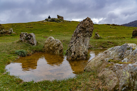 Okabe Cromlech Megalithic Stone Circle in the French Pyrenees