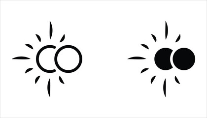 Solar Eclipse icon set. Eclipse symbol. Vector illustration for web design. Isolated on white background. © ARI