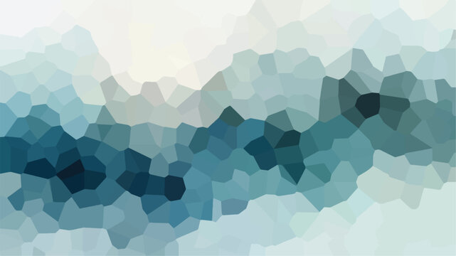 Abstract Blue Geometric Triangle Mosaic Vector Background with Gradient Pattern Texture and Modern Technology Design Wallpaper.