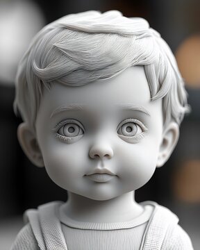 American 3D artist 3D child modeling designing realistic child proportion