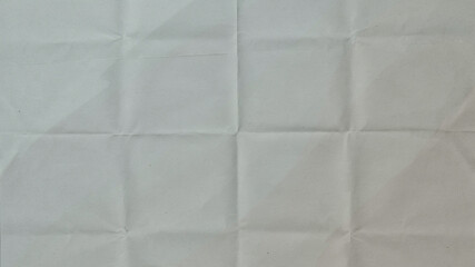 Fototapeta premium Folded white paper texture with grid creases, crumpled parchment background, minimalist geometric paper surface for overlay and design