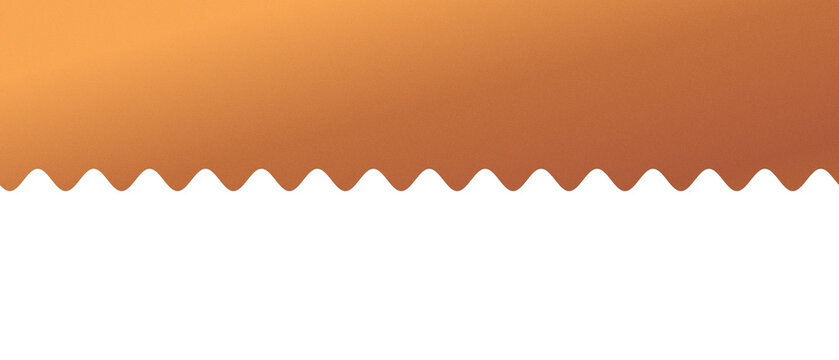 Orange gradient texture with zigzag edge for design projects  