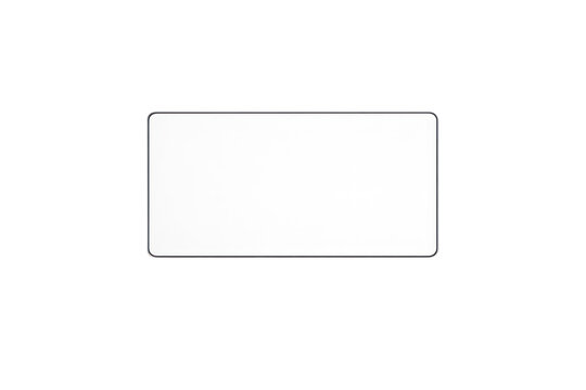 Minimal white blank label with rounded corners, clean rectangle sticker design, empty frame for product packaging mockup isolated PNG with Transparent Background
