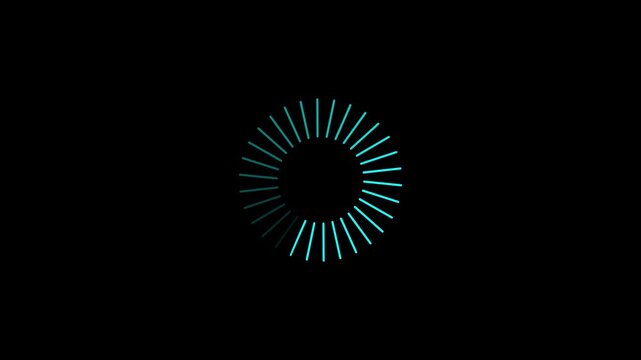 Animated circle loading gif video icon. Loading circle animation. Seamless Loop, Animated of circle loading icon .Wheel loading concept icon