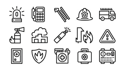 Fototapeta premium Minimalist black line for mobile apps: devices, interfaces, and symbols