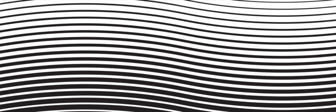 Halftone gradient lines pattern. Faded halftone black lines. Faded gradient background. Horizontal abstract geometric texture with parallel lines.