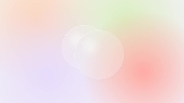 Modern UI Glassmorphic Organic Blobs and Pastel Frosted Glass Gradient Vector Background