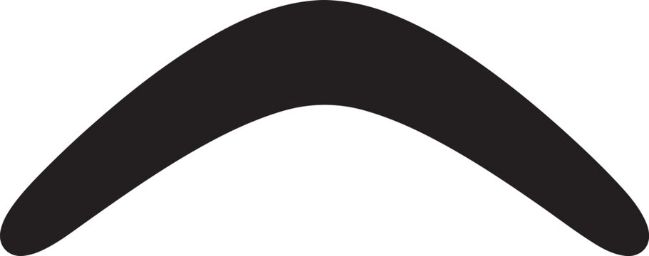 Boomerang silhouette vector illustration