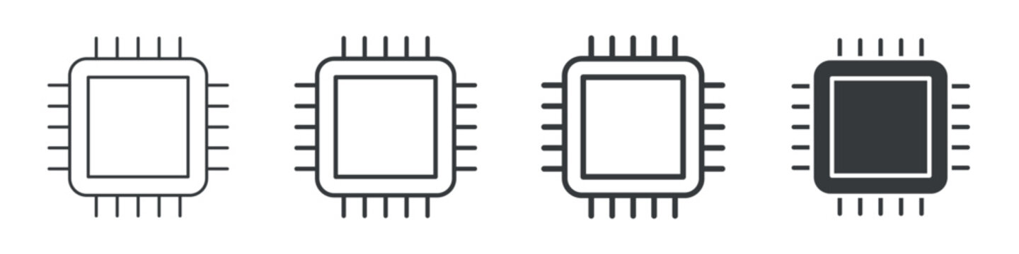 Hardware Different Icon Set Simple Style Collection 