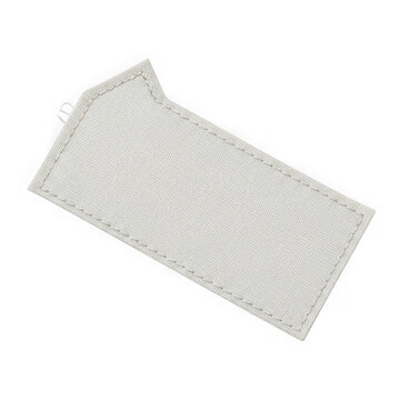 White rectangular microfiber cleaning cloth for floor mop