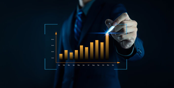 The financial market has seen significant growth with stocks showing a steady increase in revenue, and investors carefully analyzing data and statistics to buy and trade in the forex and crypto marke