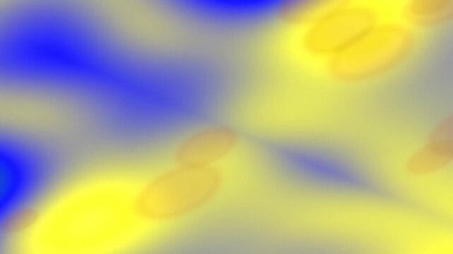 Abstract Color Waves Forming Bright Shapes in Vibrant Soft Focus Scene
