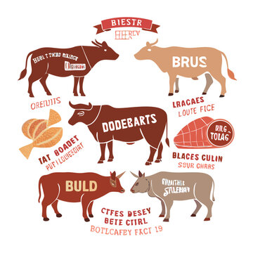 animal, chart, diagram, scheme, silhouette, bull, graphic, cartoon, cow, illustration, isolated, menu, part, rib, sirloin, steak, beef, brisket, cut, domestic, eat, grill, icon, meat, outline, prepara