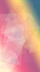 Obraz premium Soft abstract polygon background with pink, purple, and yellow gradients, creating a dreamy modern mood for design templates, posters, and tech branding.
