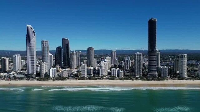 Aerial View of Gold Coast Skyline