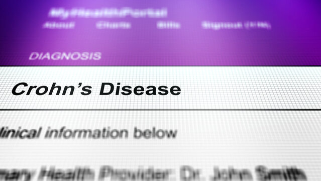 Generic Health Portal with Stomach Health Problem Diagnosis - Crohn&rsquo;s Disease