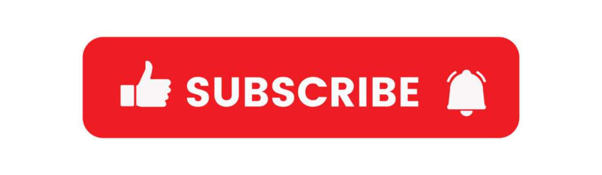 Subscribe Button Icons Vector Set for YouTube Social Media and Video