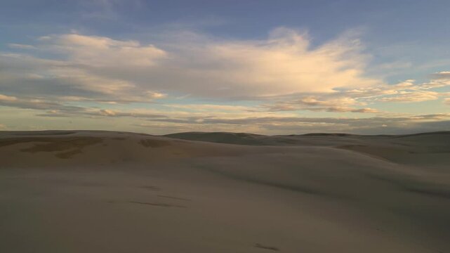 Stockton beach sand dunes near Newcastle, Australia