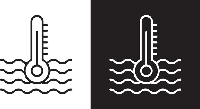 Car temperature icon