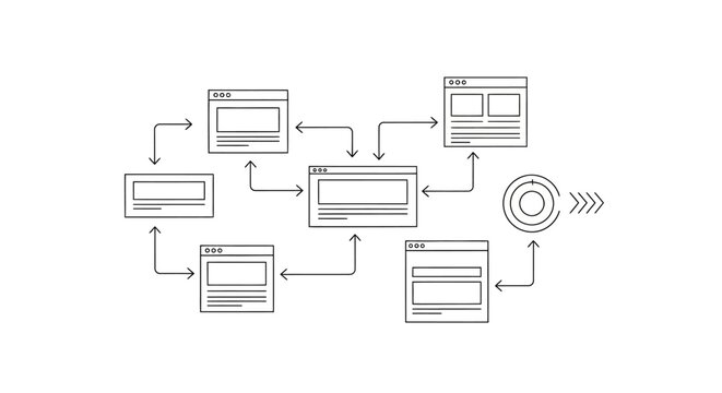 Website Wireframe Flow Diagram: User Interface Design, UX Strategy