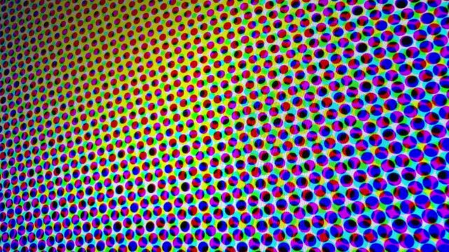 Abstract halftone pattern grid