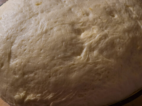 Yeast dough texture close up macro view raw baking background
