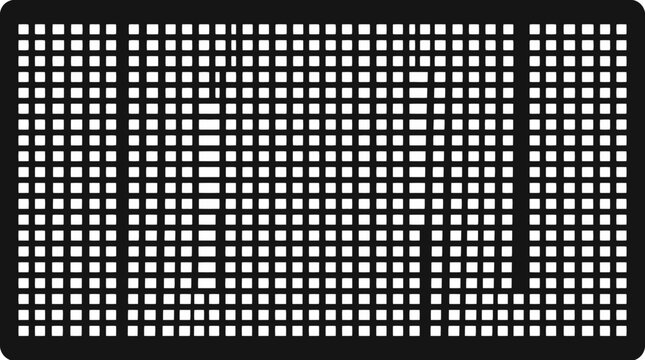 Abstract Grid Pattern with Broken Lines and Geometric Shapes