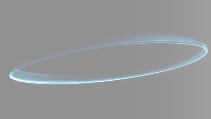 Cyan planetary ring, abstract cosmic curved lines texture, sci-fi orbit backdrop, deep space horizon line overlay © Aura Canvas