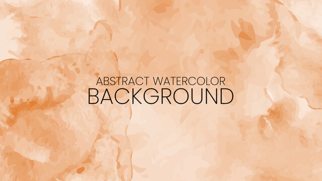 A textured orange abstract watercolor background with a broad pattern of washes and splotches, ideal for energetic and creative graphic design projects.